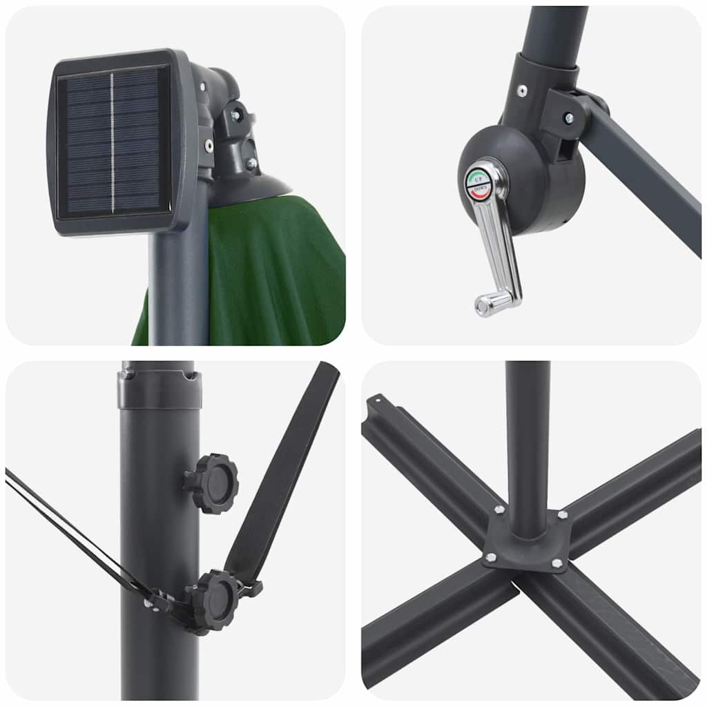 Ομπρέλα Cantilever Banana Πράσινο 249 x 249 x 250 εκ. - Pakobazaar