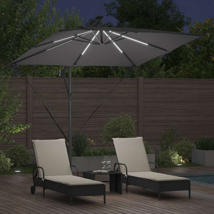 Ομπρέλα Cantilever Banana Ανθρακί 249 x 249 x 250 εκ. - Pakobazaar