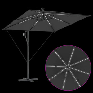 Ομπρέλα Cantilever Banana Ανθρακί 249 x 249 x 250 εκ. - Pakobazaar