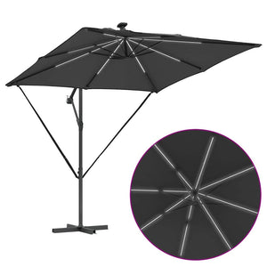 Ομπρέλα Cantilever Banana Ανθρακί 249 x 249 x 250 εκ. - Pakobazaar
