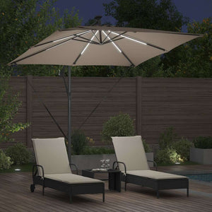 Ομπρέλα Cantilever Banana Taupe 249 x 249 x 250 εκ. - Pakobazaar