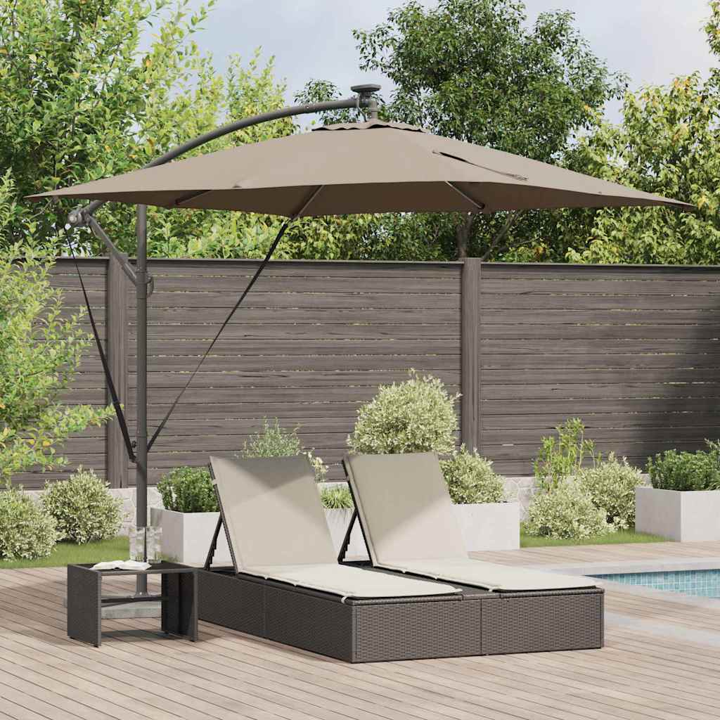 Ομπρέλα Cantilever Banana Taupe 249 x 249 x 250 εκ. - Pakobazaar