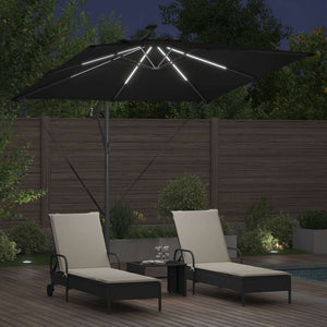 Ομπρέλα Cantilever Banana Μαύρο 249 x 249 x 250 εκ. - Pakobazaar