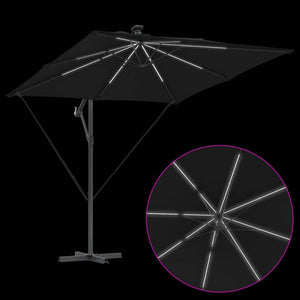 Ομπρέλα Cantilever Banana Μαύρο 249 x 249 x 250 εκ. - Pakobazaar