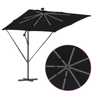 Ομπρέλα Cantilever Banana Μαύρο 249 x 249 x 250 εκ. - Pakobazaar