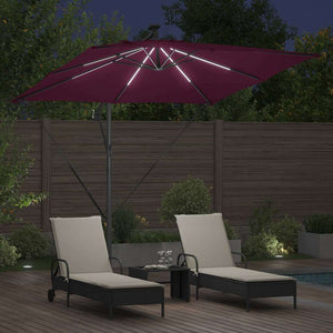 Ομπρέλα Cantilever Banana Μπορντό 249 x 249 x 250 εκ. - Pakobazaar
