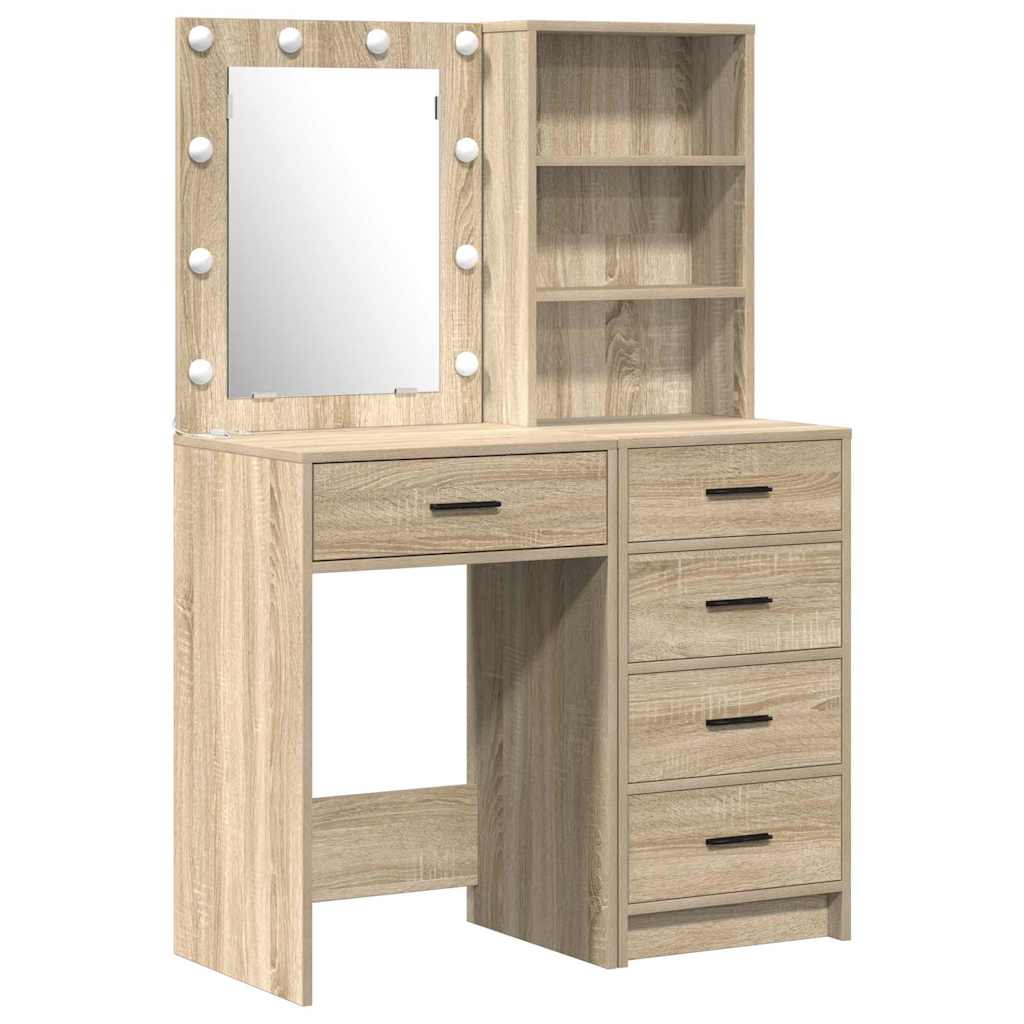 Τραπέζι περιποίησης με συρτάρι 2 pcs Καφέ 50 x 41 x 135 εκ - Pakobazaar