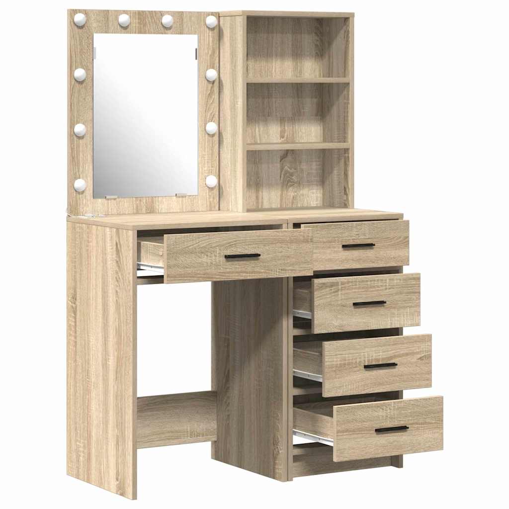 Τραπέζι περιποίησης με συρτάρι 2 pcs Καφέ 50 x 41 x 135 εκ - Pakobazaar