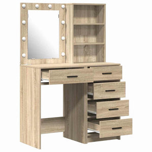 Τραπέζι περιποίησης με συρτάρι 2 pcs Καφέ 50 x 41 x 135 εκ - Pakobazaar