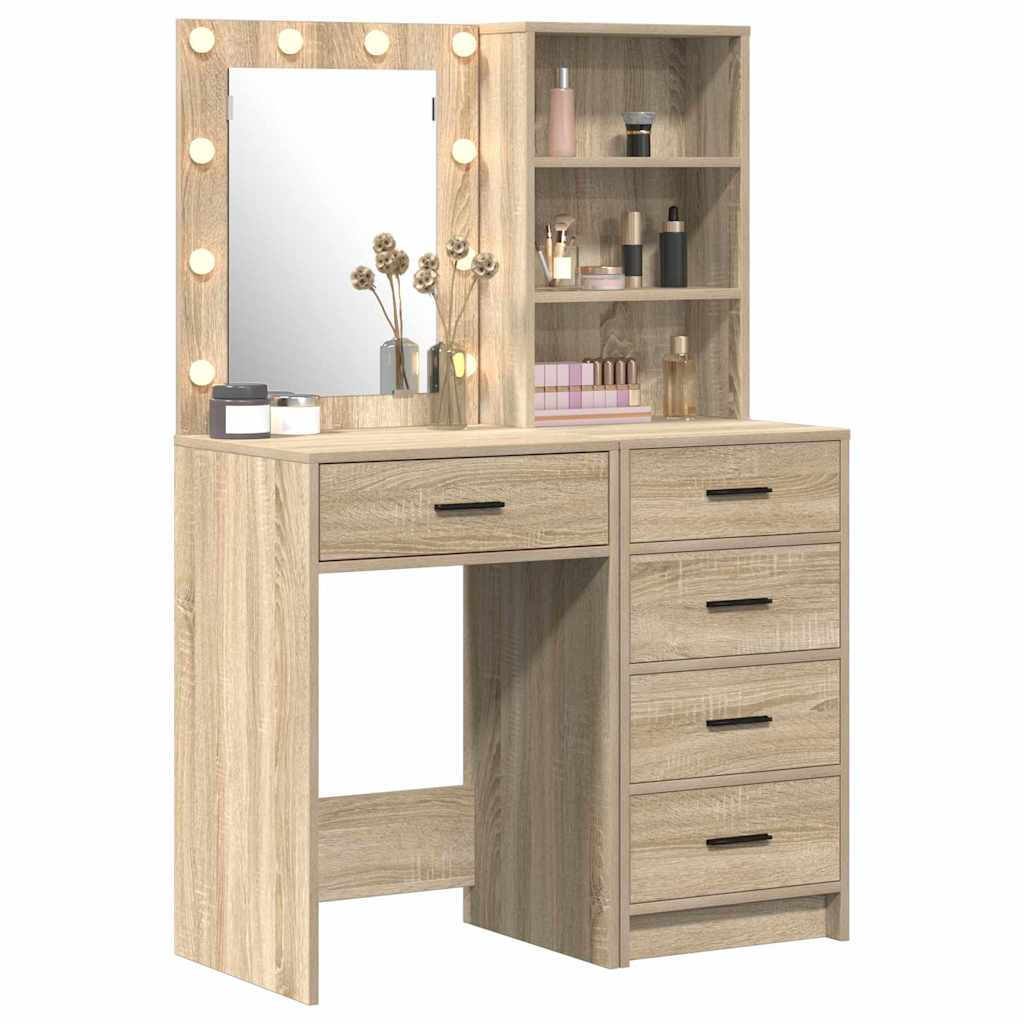 Τραπέζι περιποίησης με συρτάρι 2 pcs Καφέ 50 x 41 x 135 εκ - Pakobazaar