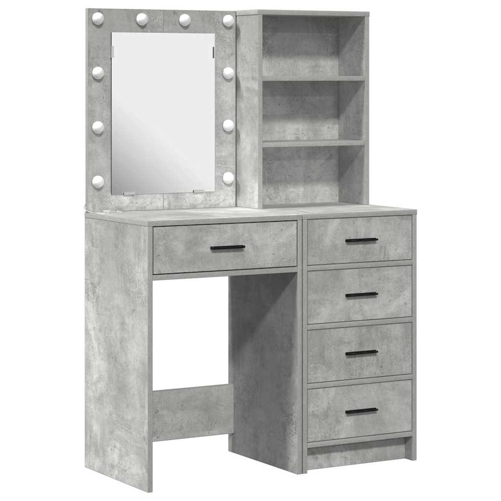 Τραπέζι περιποίησης με συρτάρι 2 pcs Γκρι 50 x 41 x 135 εκ - Pakobazaar
