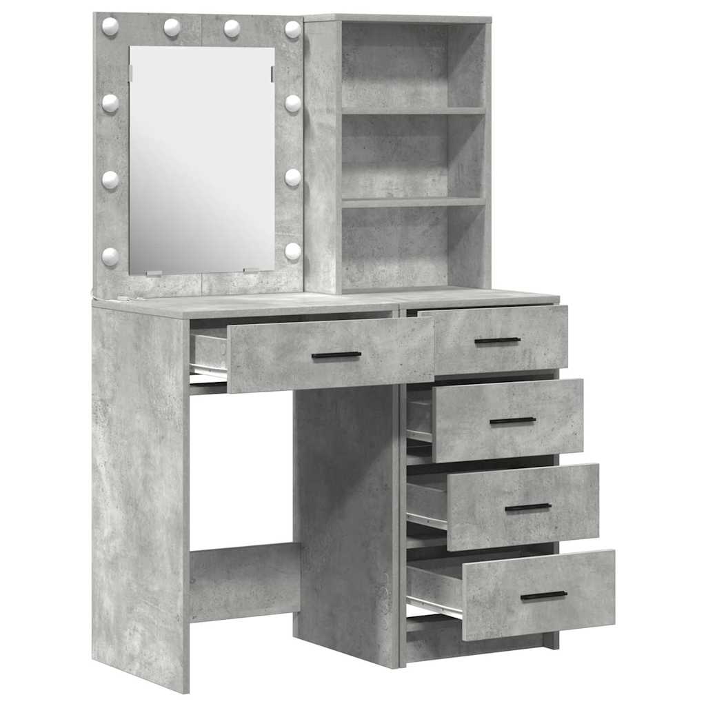 Τραπέζι περιποίησης με συρτάρι 2 pcs Γκρι 50 x 41 x 135 εκ - Pakobazaar