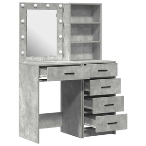 Τραπέζι περιποίησης με συρτάρι 2 pcs Γκρι 50 x 41 x 135 εκ - Pakobazaar