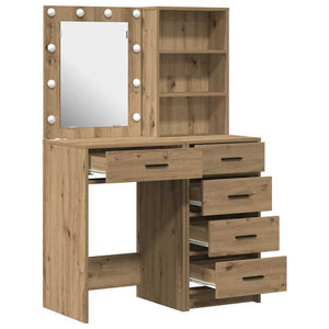 Τραπέζι περιποίησης με συρτάρι 2 pcs Καφέ 50 x 41 x 135 εκ - Pakobazaar