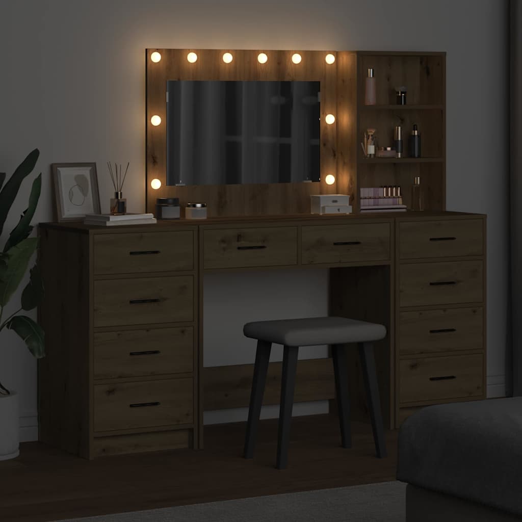 Τραπέζι περιποίησης 3 pcs Artisan Oak Επεξεργασμένο ξύλο