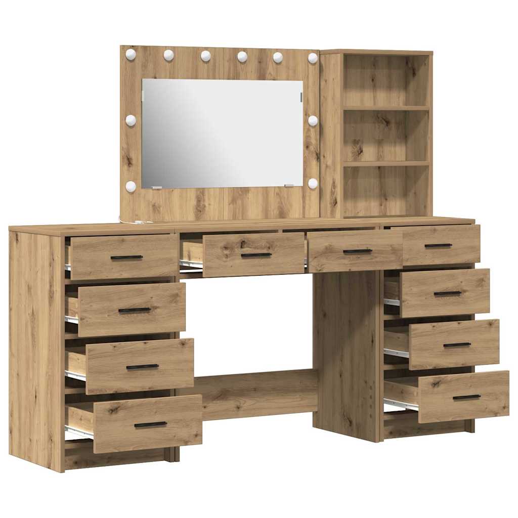 Τραπέζι περιποίησης 3 pcs Artisan Oak Επεξεργασμένο ξύλο