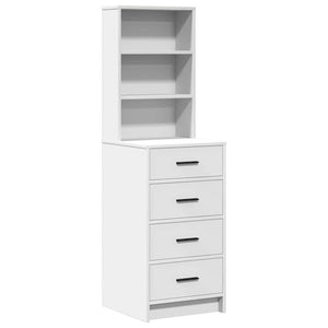 Τραπέζι περιποίησης με συρτάρι 3 pcs Λευκό 40 x 41 x 135 εκ. - Pakobazaar