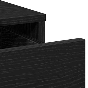 Τραπέζι περιποίησης με συρτάρι 3 pcs Μαύρο 40 x 41 x 135 εκ. - Pakobazaar