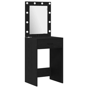 Τραπέζι περιποίησης με συρτάρι 3 pcs Μαύρο 40 x 41 x 135 εκ. - Pakobazaar