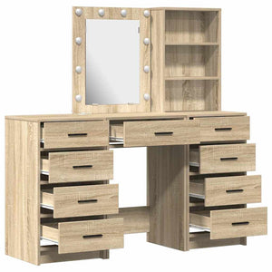 Τραπέζι περιποίησης με συρτάρι 3 pcs Καφέ 40 x 41 x 135 εκ. - Pakobazaar
