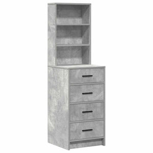 Τραπέζι περιποίησης με συρτάρι 3 pcs Γκρι 40 x 41 x 135 εκ. - Pakobazaar