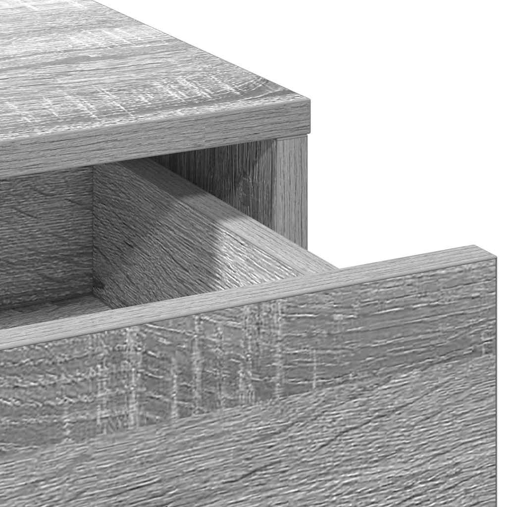 Τραπέζι περιποίησης με συρτάρι 3 pcs Γκρι 40 x 41 x 135 εκ. - Pakobazaar