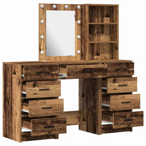 Τραπέζι περιποίησης 3 τμχ. Καφέ 40 x 41 x 135 εκ.