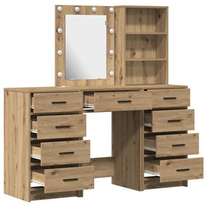 Τραπέζι περιποίησης με συρτάρι 3 pcs Καφέ 40 x 41 x 135 εκ. - Pakobazaar