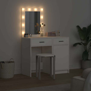 Τραπέζι περιποίησης με συρτάρι 2 pcs Λευκό 50 x 41 x 135 εκ - Pakobazaar
