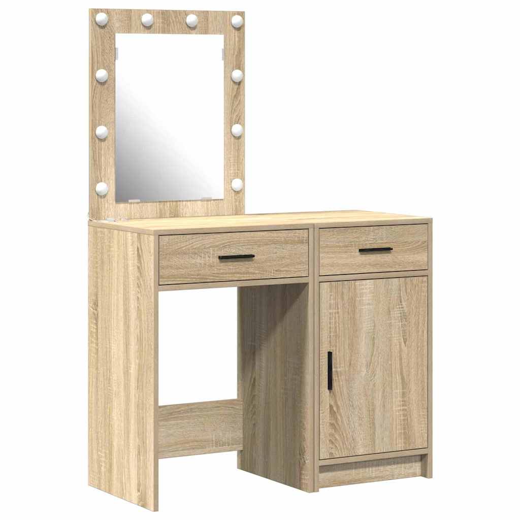 Τραπέζι περιποίησης με συρτάρι 2 pcs Καφέ 50 x 41 x 135 εκ - Pakobazaar