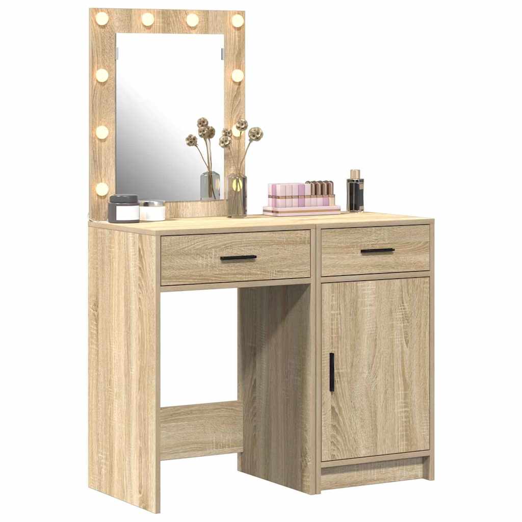 Τραπέζι περιποίησης με συρτάρι 2 pcs Καφέ 50 x 41 x 135 εκ - Pakobazaar