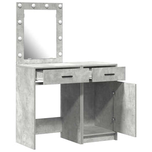 Τραπέζι περιποίησης με συρτάρι 2 pcs Γκρι 50 x 41 x 135 εκ - Pakobazaar
