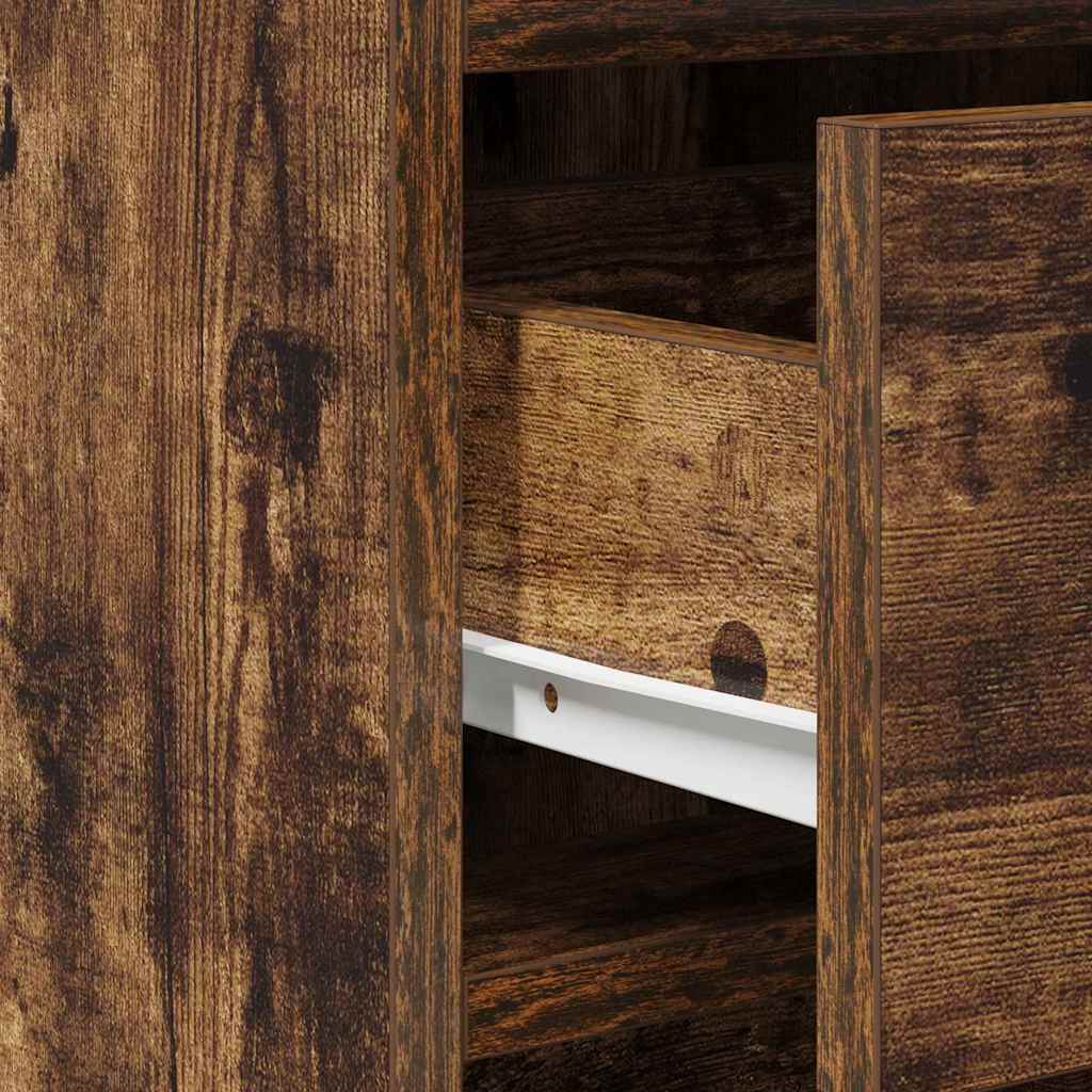 Τραπέζι περιποίησης με συρτάρι 2 pcs Καφέ 50 x 41 x 135 εκ