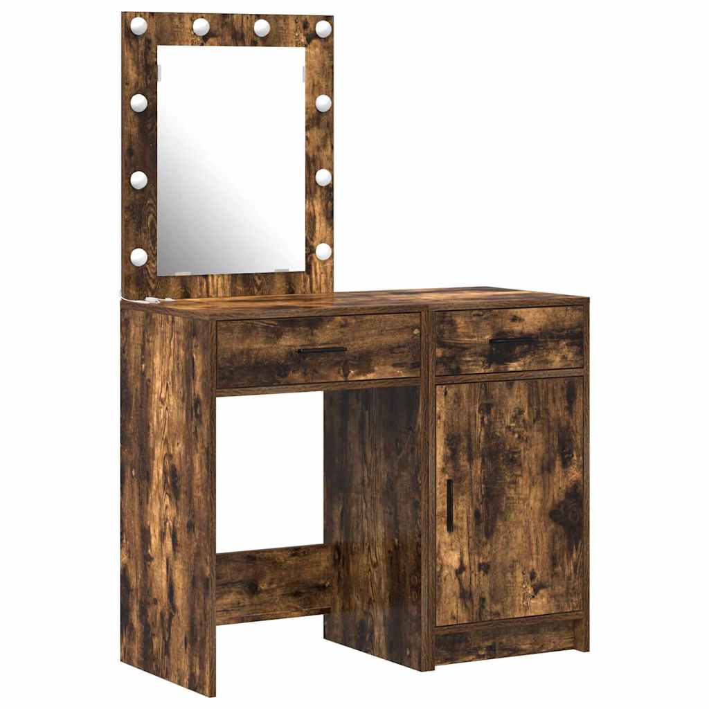 Τραπέζι περιποίησης με συρτάρι 2 pcs Καφέ 50 x 41 x 135 εκ