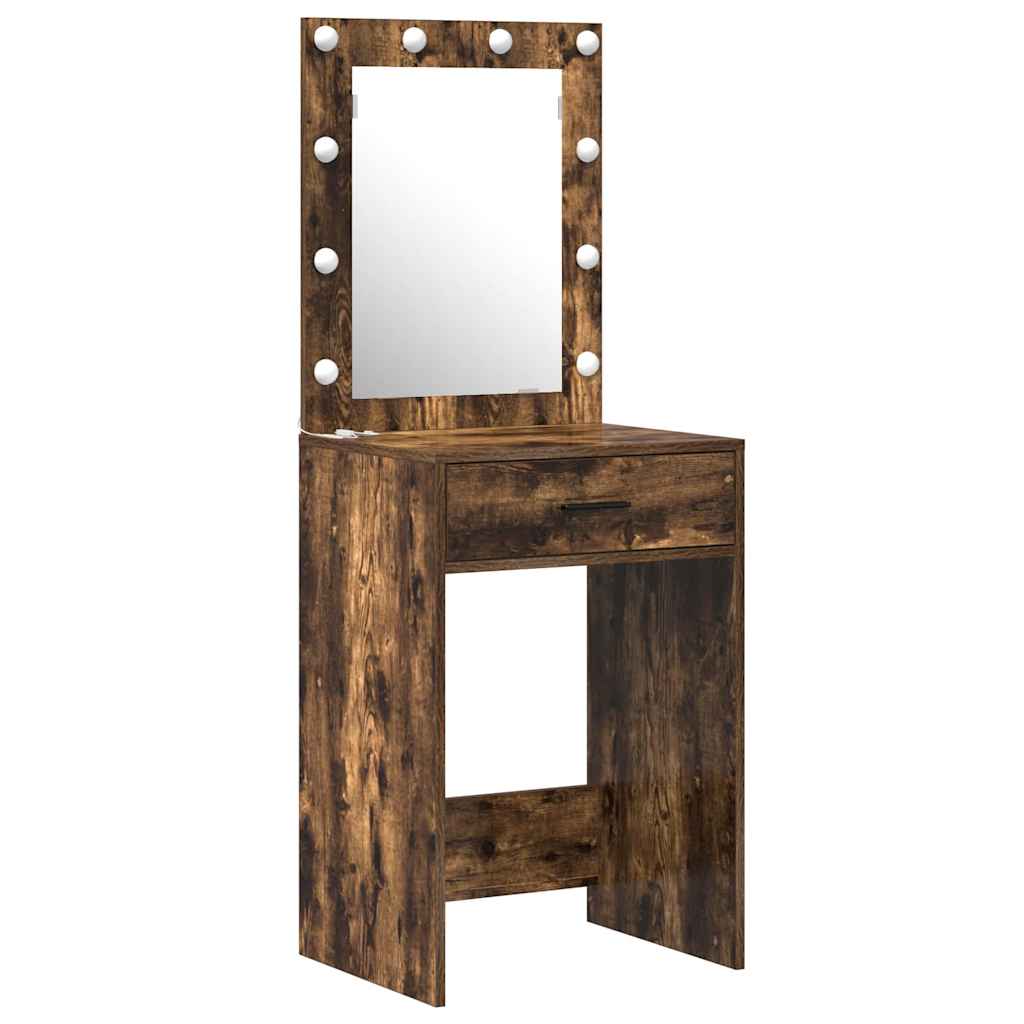 Τραπέζι περιποίησης με συρτάρι 2 pcs Καφέ 50 x 41 x 135 εκ