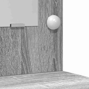 Τραπέζι περιποίησης με συρτάρι 2 pcs Γκρι 50 x 41 x 135 εκ - Pakobazaar