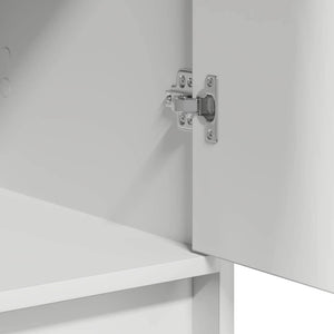 Τραπέζι περιποίησης με συρτάρι 3 pcs Λευκό Επεξεργασμένο ξύλο - Pakobazaar