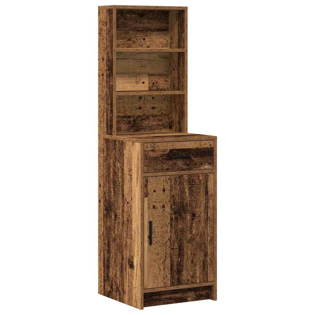 Τραπέζι περιποίησης με συρτάρι 2 pcs Καφέ Επεξεργασμένο ξύλο