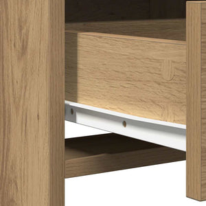 Σετ Τραπέζι Ντυσίματος με LED με συρτάρι 3 pcs Artisan Oak - Pakobazaar