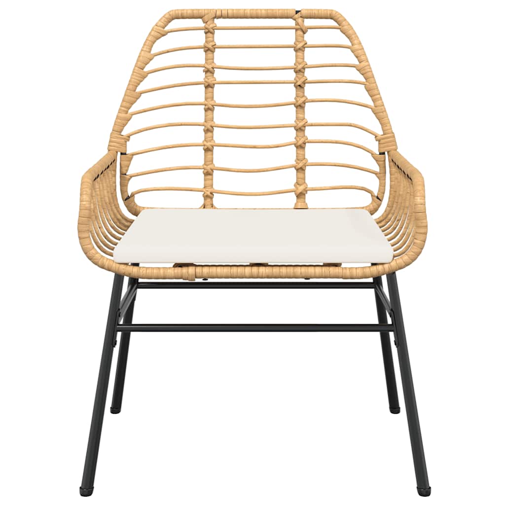 Σετ Τραπεζαρίας Κήπου 7 τεμ. Καφέ Συνθ. Ρατάν / Γυαλί Μαξιλάρια