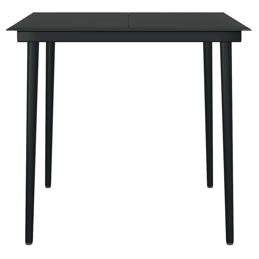 Σετ Τραπεζαρίας Κήπου 3 τεμ. Καφέ Συνθ.Ρατάν/Γυαλί με Μαξιλάρια