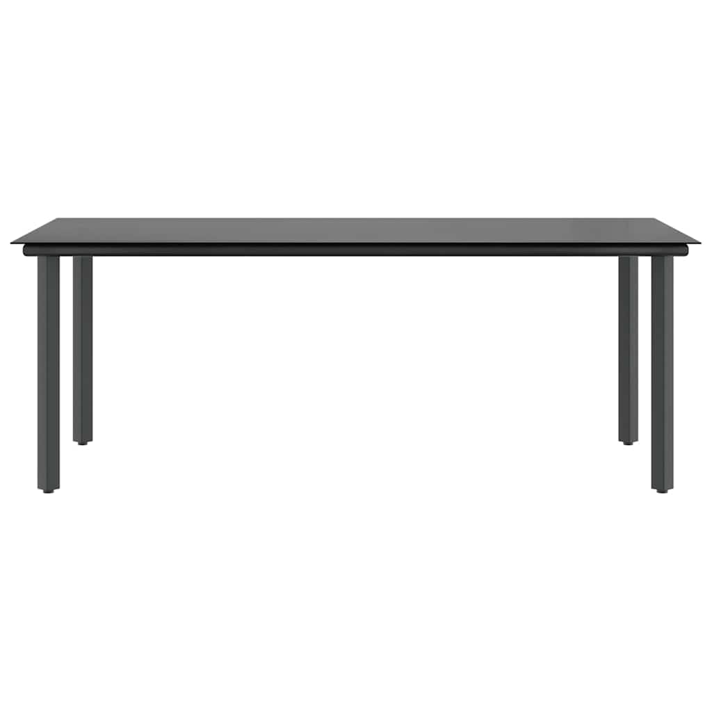 Σετ Τραπεζαρίας Κήπου 7 τεμ. Καφέ Συνθ. Ρατάν / Γυαλί Μαξιλάρια