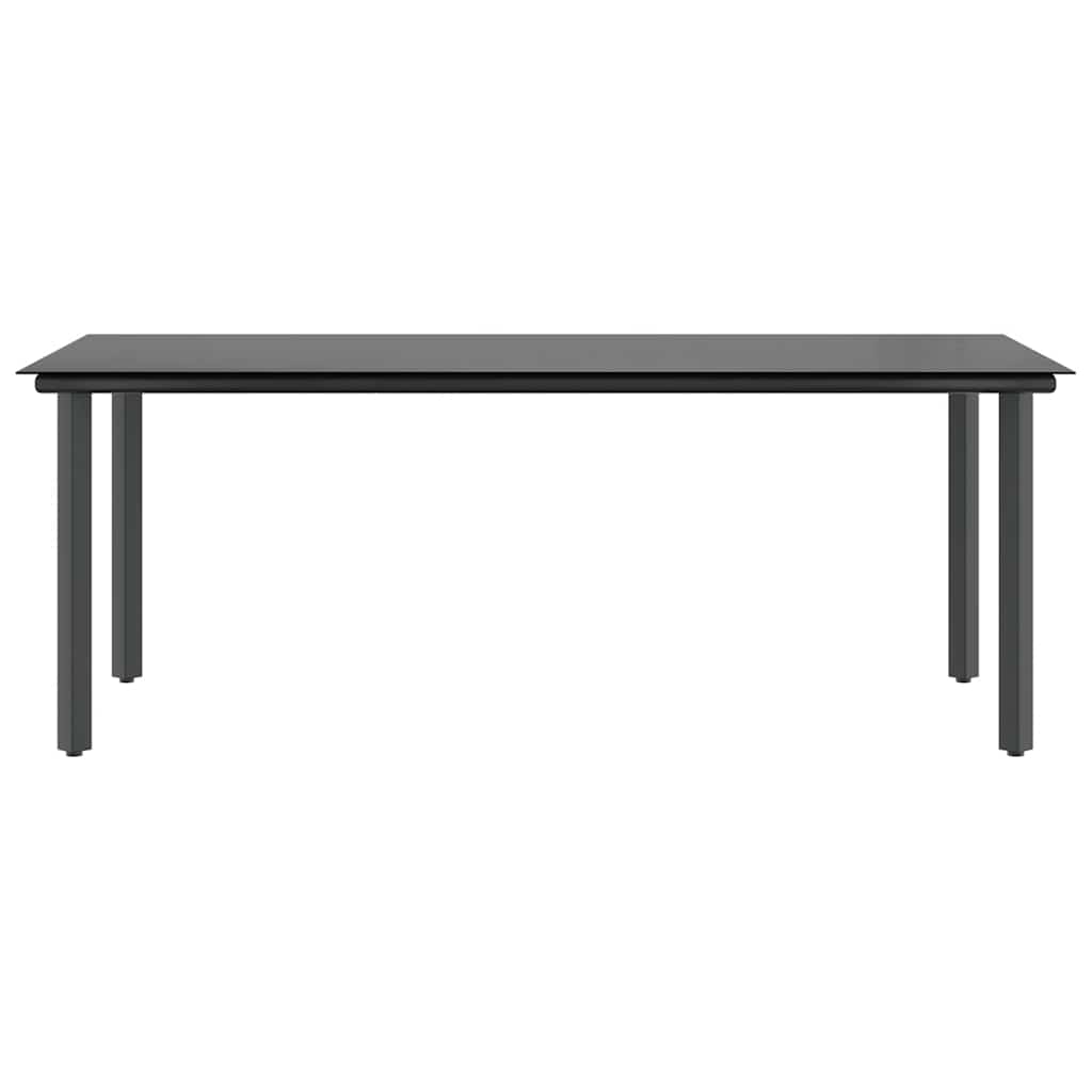 Σετ Τραπεζαρίας Κήπου 9 τεμ. Καφέ Συνθ.Ρατάν/Γυαλί με Μαξιλάρια