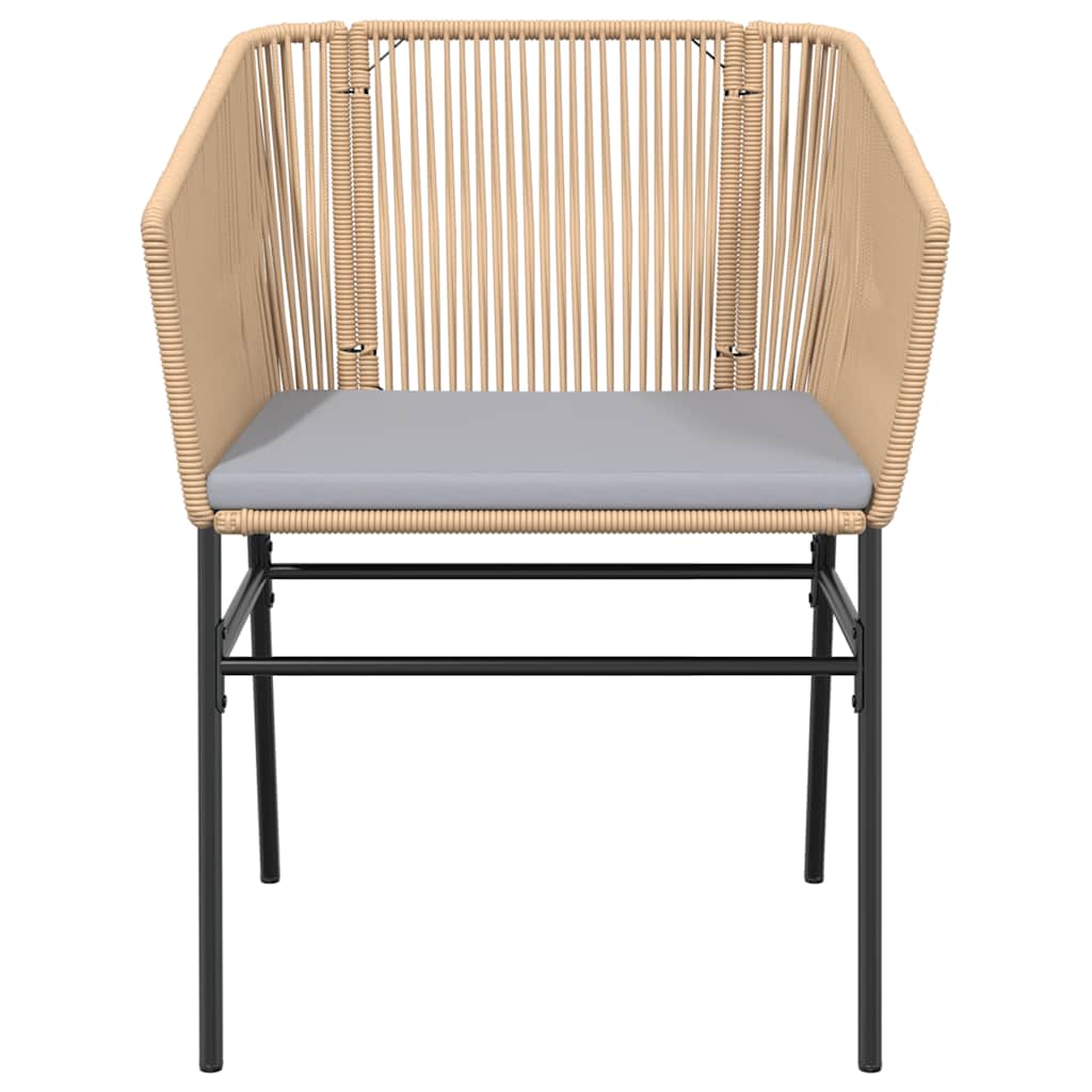 Σετ Τραπεζαρίας Κήπου 5 Τεμ. Καφέ Συνθ.Ρατάν/Γυαλί με Μαξιλάρια - Pakobazaar