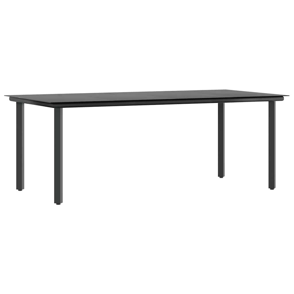 Σετ Τραπεζαρίας Κήπου 9 τεμ. Γκρι Συνθ.Ρατάν/Γυαλί με Μαξιλάρια