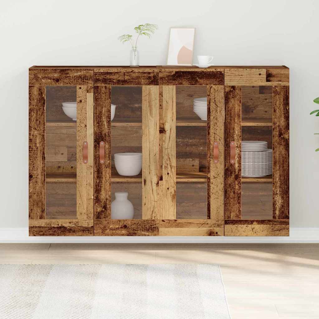 Ντουλάπια Τοίχου 2 pcs Παλιό Ξύλο 69,5 x 34 x 90 εκ.
