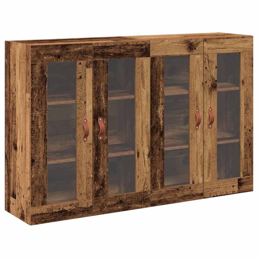 Ντουλάπια Τοίχου 2 pcs Παλιό Ξύλο 69,5 x 34 x 90 εκ.