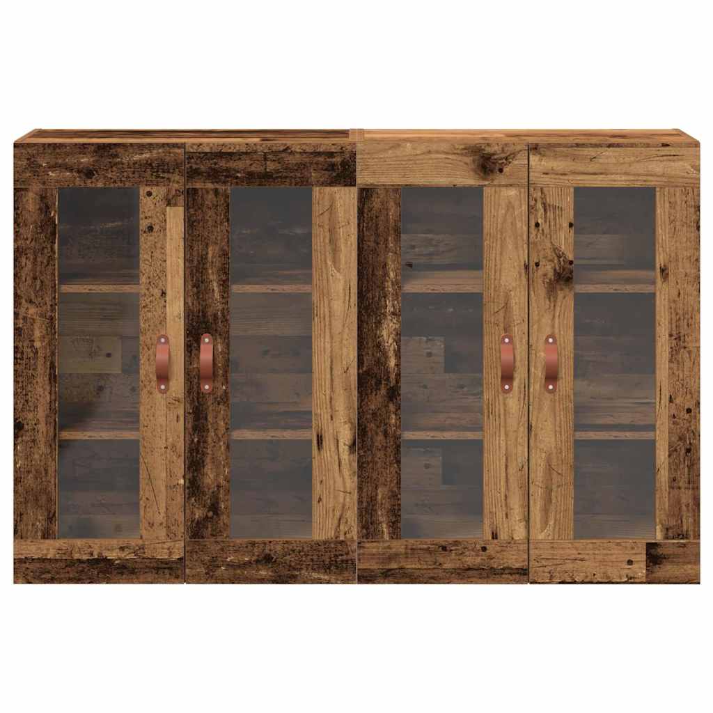 Ντουλάπια Τοίχου 2 pcs Παλιό Ξύλο 69,5 x 34 x 90 εκ.
