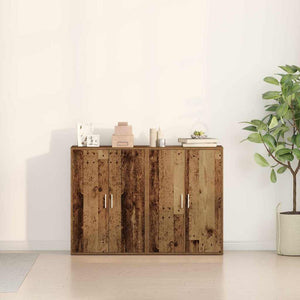 Πλαϊνό γραφείο 2 pcs Παλιό ξύλο 60 x 31 x 84 εκ. - Pakobazaar