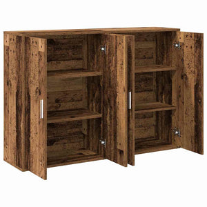 Πλαϊνό γραφείο 2 pcs Παλιό ξύλο 60 x 31 x 84 εκ. - Pakobazaar